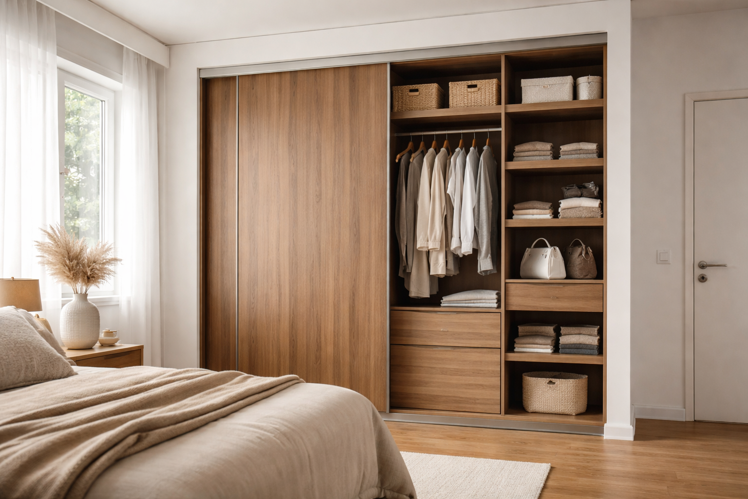 Armario a medida moderno con acabados de calidad