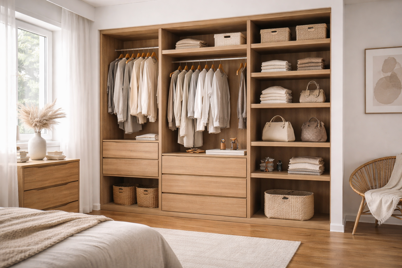 Vestidor elegante y funcional a medida